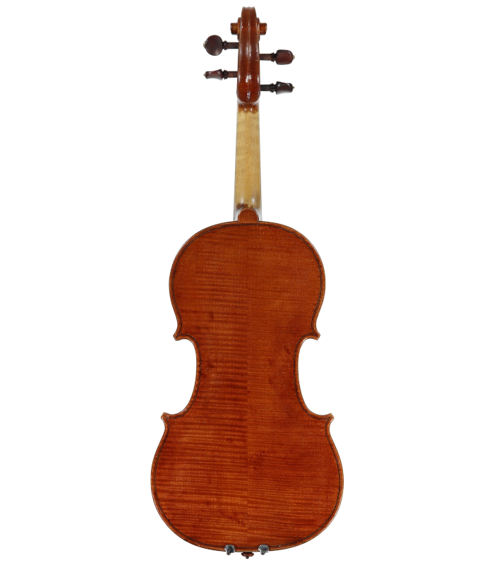 Back view of violin made by Jedidjah - 2021