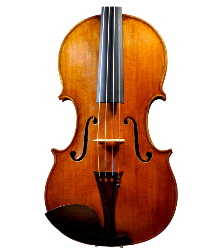 Front view of violin made by Jedidjah - 2015/2019